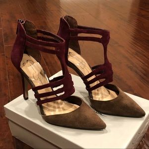 Brand New Suede Jessica Simpson Heels Size 8.5